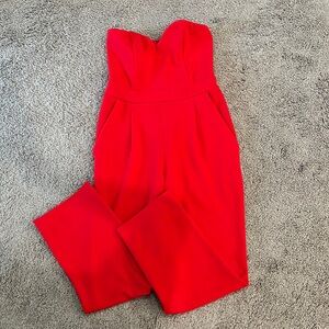 Strapless Jumpsuit from Express. Size 0